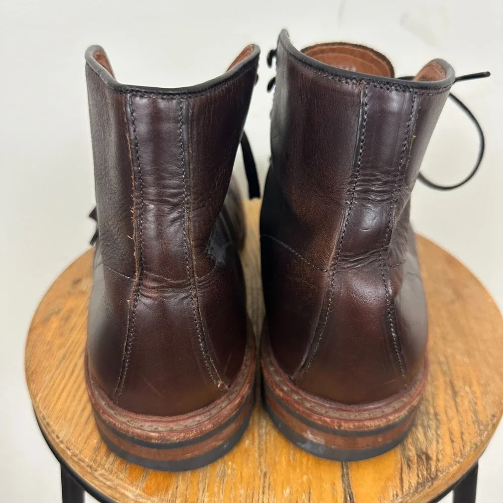 Allen Edmonds Higgins Mill 7562 Mens US 11 D Brown Leather Lace Up Ankle Boots